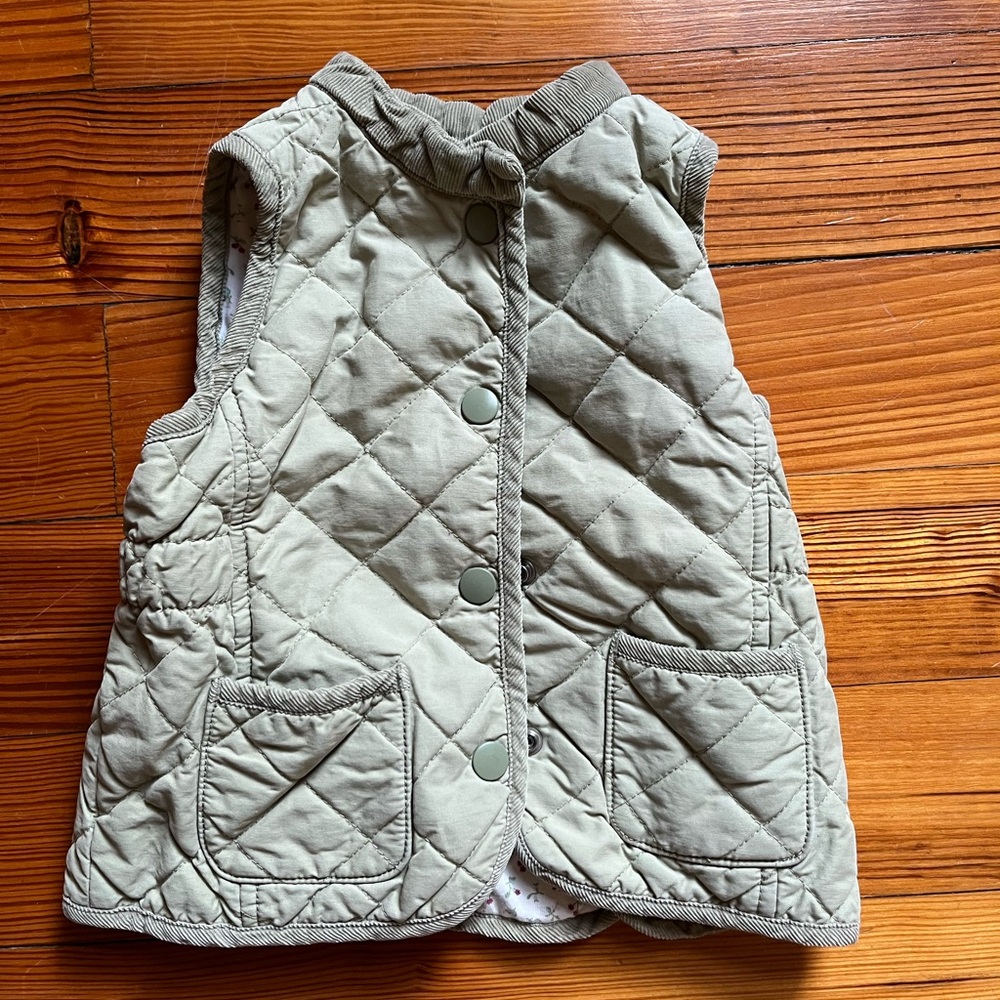 GAP Kids Quilted Vest - Olive